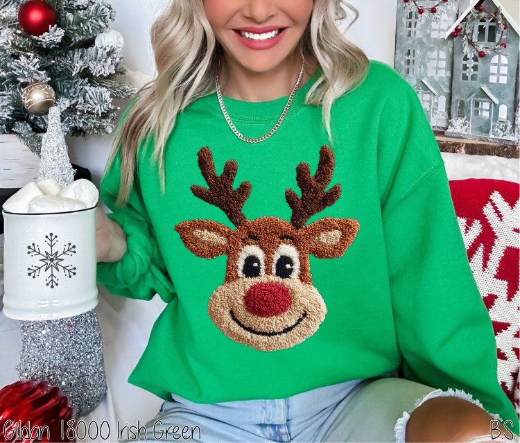Faux Latch Hook Reindeer #BS8583A *10/12 PRINTS ON ORDER AND EXTRAS POSTED FOR PURCHASE BEFORE ARRIVAL