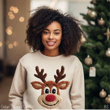Load image into Gallery viewer, Faux Latch Hook Reindeer #BS8583A *10/12 PRINTS ON ORDER AND EXTRAS POSTED FOR PURCHASE BEFORE ARRIVAL

