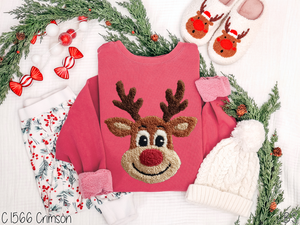 Faux Latch Hook Reindeer #BS8583A *10/12 PRINTS ON ORDER AND EXTRAS POSTED FOR PURCHASE BEFORE ARRIVAL