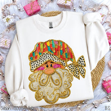 Load image into Gallery viewer, Faux Paint Santa Dalmatian Bow #BS8615
