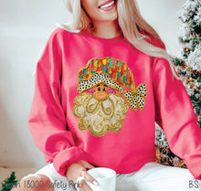 Load image into Gallery viewer, Faux Paint Santa Dalmatian Bow #BS8615
