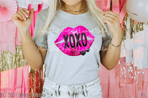 Faux Sequin XOXO Lips #BS6367
