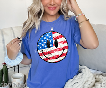 Load image into Gallery viewer, Faux Sparkle American Flag Smile #BS6727
