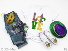 Load image into Gallery viewer, Faux Stacked Mardi Gras Love Fleur #BS6415
