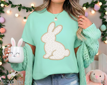 Load image into Gallery viewer, Faux Stitch Neutral Leopard Bunny #BS9004

