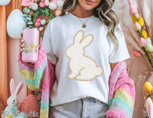 Load image into Gallery viewer, Faux Stitch Neutral Leopard Bunny #BS9004
