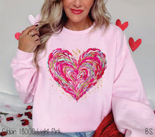 Load image into Gallery viewer, Faux Yarn Glitter Bright Heart #BS8791
