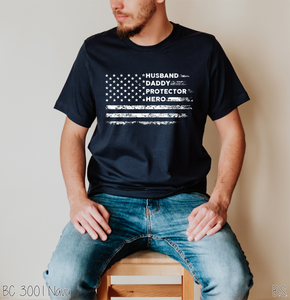 Flag Husband Daddy Protector Hero #BS5557