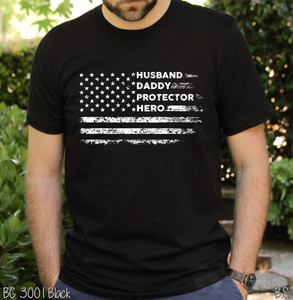 Flag Husband Daddy Protector Hero #BS5557