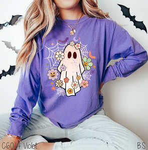 Floral Cute Ghost Light Distressed #BS5911