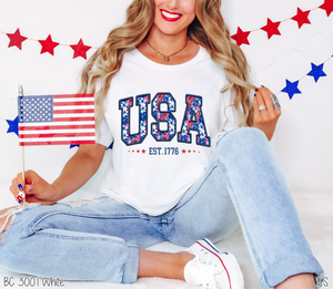 Floral USA Faux Stitch #BS8097 *PREORDER CLOSING SUNDAY 5/11 @ MIDNIGHT CST