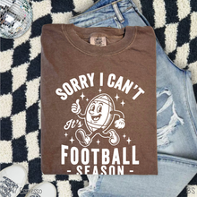 Load image into Gallery viewer, Football Season Sorry Can&#39;t #BS8417 *8/24 PRINTS ON ORDER AND EXTRAS POSTED FOR PURCHASE BEFORE ARRIVAL

