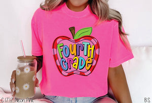 Fourth Grade Apple Pink Dots #BS7070