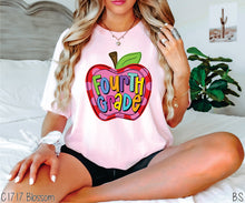 Load image into Gallery viewer, Fourth Grade Apple Pink Dots #BS7070
