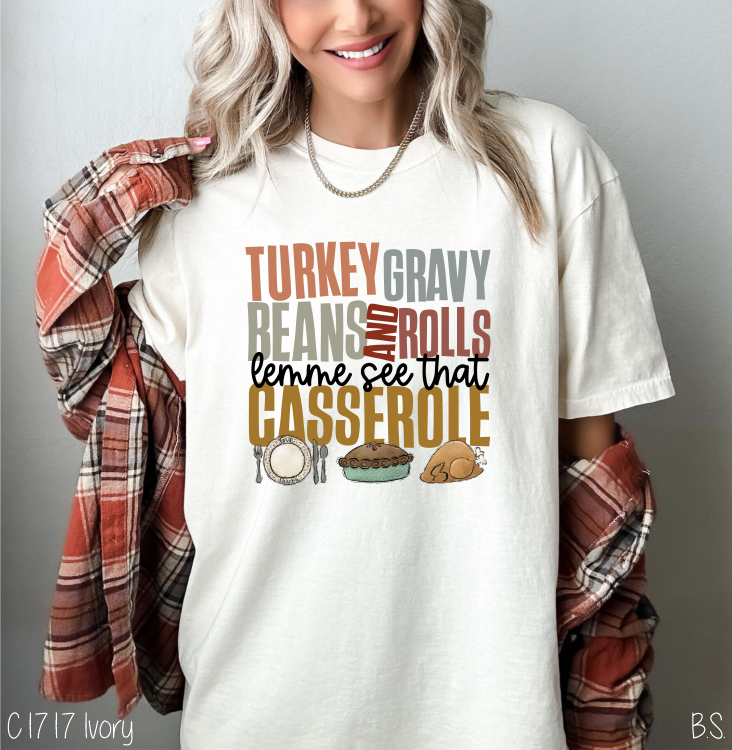 Full Color Turkey Gravy Beans And Rolls #BS6181