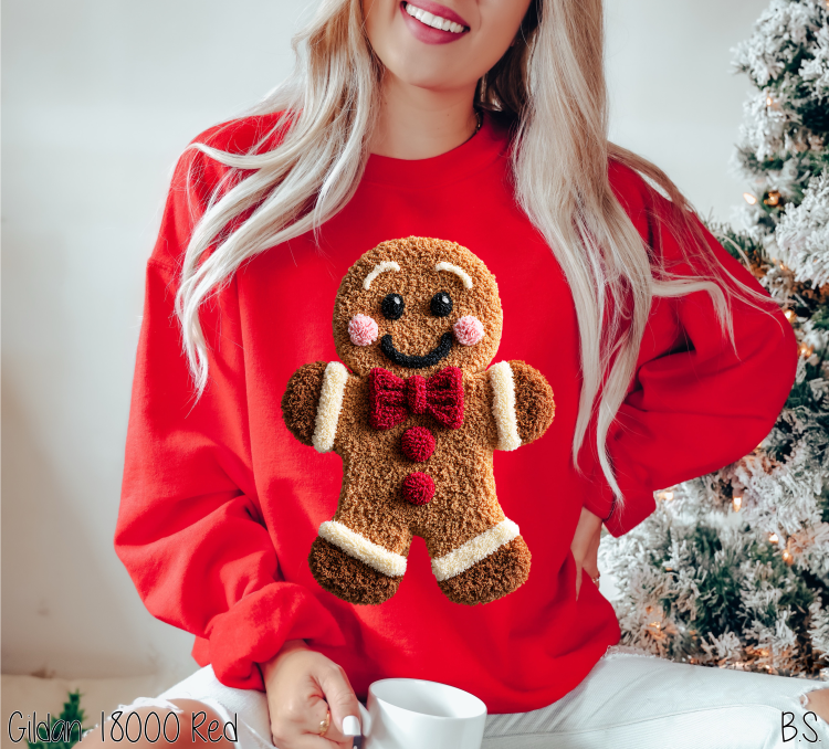 Gingerbread Man Faux Latch Hook #BS8670