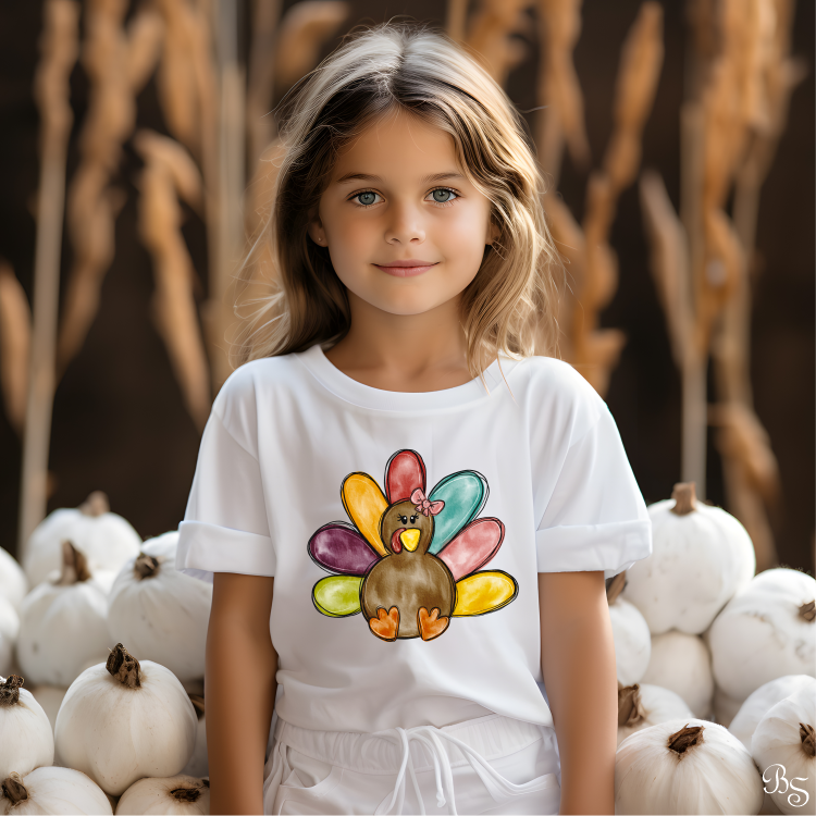 Girl Watercolor Turkey #BS6124