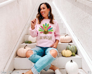 Give Thanks Faux Glitter Turkey #BS7300