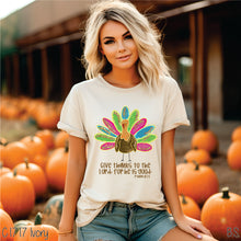 Load image into Gallery viewer, Give Thanks Faux Glitter Turkey #BS7300
