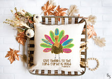 Load image into Gallery viewer, Give Thanks Faux Glitter Turkey #BS7300
