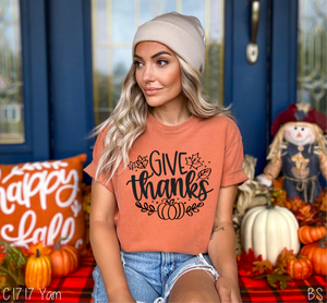 Give Thanks Pumpkin Leaves #BS7312