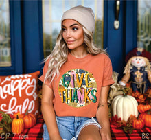 Load image into Gallery viewer, Give Thanks Round Faux Glitter #BS8528
