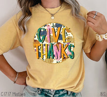 Load image into Gallery viewer, Give Thanks Round Faux Glitter #BS8528

