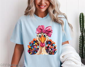 Glam Glitter Brushstroke Turkey #BS8387 *8/17 PRINTS ON ORDER AND POSTED FOR PURCHASE BEFORE ARRIVAL