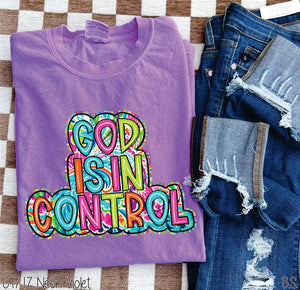 God Is In Control Bright Paisley Floral #BS6753