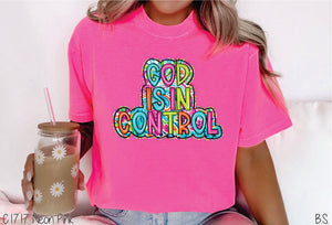 God Is In Control Bright Paisley Floral #BS6753