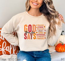 Load image into Gallery viewer, God Says You Are Fall Edition #BS7144
