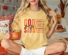 Load image into Gallery viewer, God Says You Are Fall Edition #BS7144
