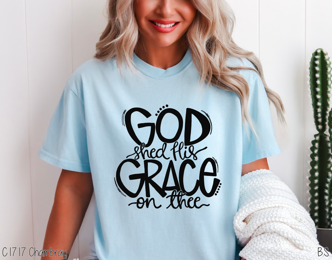 God Shed His Grace On Thee Hand Lettered #BS1720