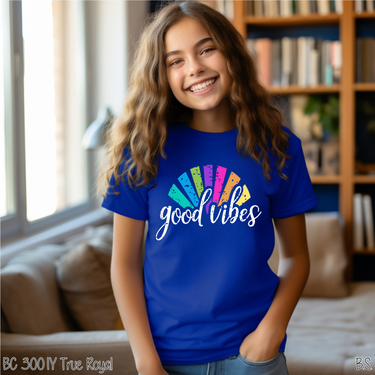 Youth Good Vibes Rainbow Full Color #C17