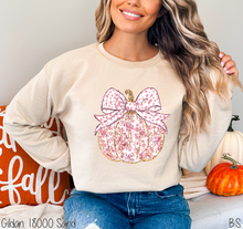 Load image into Gallery viewer, Grand Millennial Pink Coquette Pumpkin #BS7456
