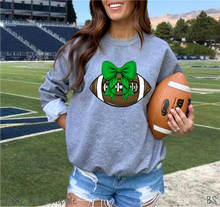 Load image into Gallery viewer, Green Bow Coquette Football #BS7097
