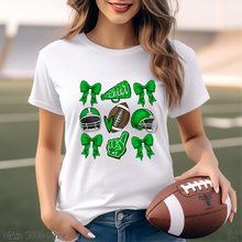 Load image into Gallery viewer, Green Coquette Football Collage #BS6995
