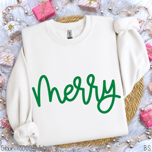 Load image into Gallery viewer, Green Merry Script #BS8691
