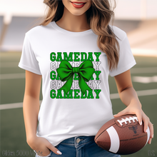 Load image into Gallery viewer, Green Stacked Gameday Coquette Bow #BS7115
