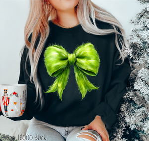 Grinchmas Coquette Fur Bow #BS7330