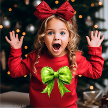 Load image into Gallery viewer, Grinchmas Coquette Fur Bow #BS7330
