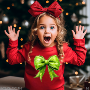 Grinchmas Coquette Fur Bow #BS7330