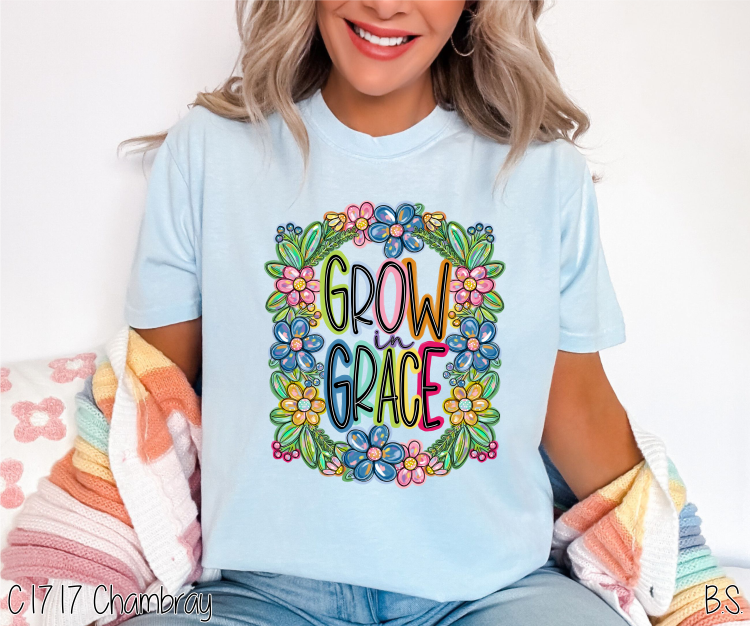 Grow In Grace Flower Wreath #BS6696