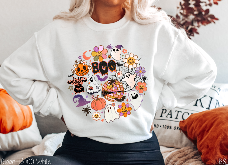 Halloween Things Round Distressed #BS5912