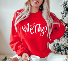 Load image into Gallery viewer, Hand Lettered Merry #BS8612A *10/12 PRINTS ON ORDER AND EXTRAS POSTED FOR PURCHASE BEFORE ARRIVAL
