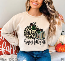 Load image into Gallery viewer, Happy Fall Y&#39;all Full Color Double Pumpkins #BS112
