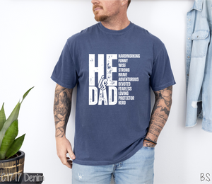 He Is Dad One Color #BS8152