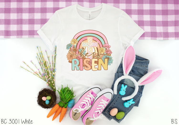 He Is Risen Leopard Cross Rainbow #BS6443