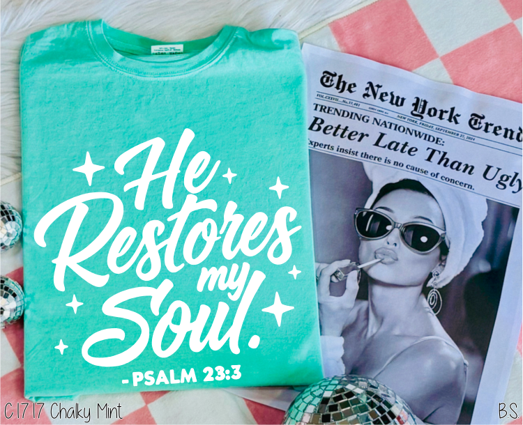 He Restores My Soul Script #BS8179