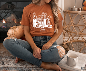 Hello Fall Leopard Letters #BS5782